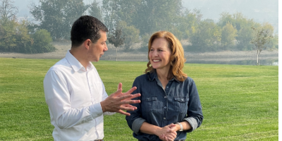 Rep. Schrier with Secretary Buttigieg