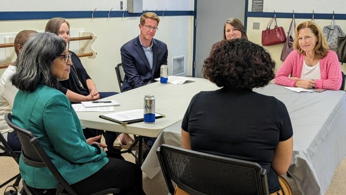 Reps Schrier, Kilmer, and Strickland at a Planned Parenthood roundtable