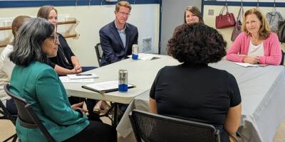 Reps Schrier, Kilmer, and Strickland at a Planned Parenthood roundtable