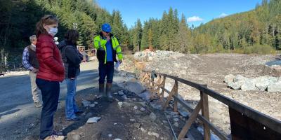 Rep. Schrier at Electron Dam