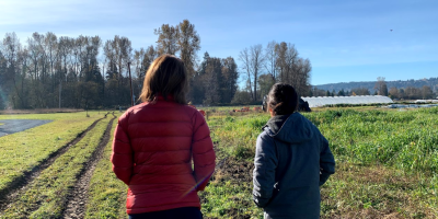 Rep. Schrier with young farmer